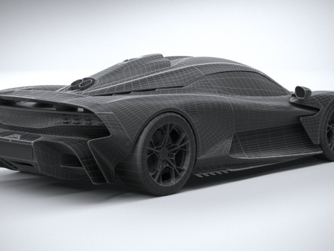 Aston Martin Valhalla 2026 LowPoly 3D Model