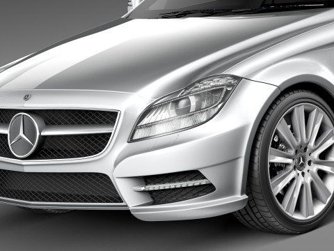 Mercedes-Benz CLS Shooting Brake 2013 Modelo 3D