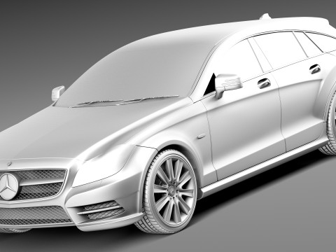 Mercedes-Benz CLS Shooting Brake 2013 Modelo 3D
