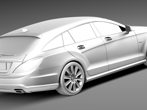 Mercedes-Benz CLS Shooting Brake 2013 Modelo 3D