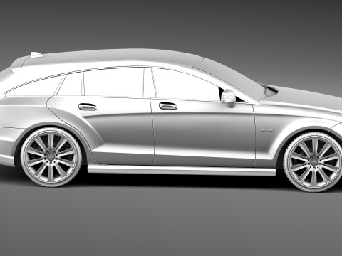 Mercedes-Benz CLS Shooting Brake 2013 Modelo 3D