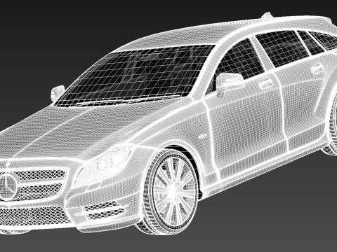 Mercedes-Benz CLS Shooting Brake 2013 Modelo 3D