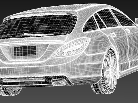 Mercedes-Benz CLS Shooting Brake 2013 Modelo 3D
