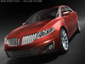 Lincoln MKS 2008 midpoly 3D Model