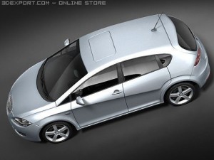 Seat Leon 2006 3D मॉडल