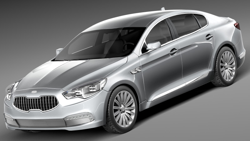 Kia K9 2013 3D Model .c4d .max .obj .3ds .fbx .stl .blend 