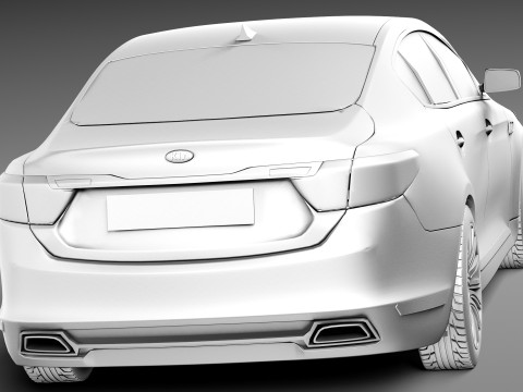 Kia K9 2013 3D Model