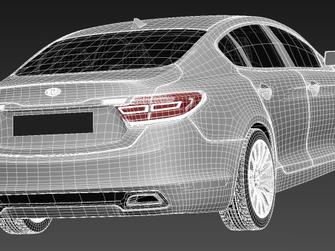 Kia K9 2013 3D Model