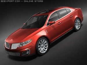 Lincoln MKS 2008 3D Model