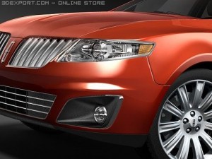 Lincoln MKS 2008 3D 模型