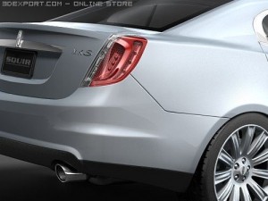 Lincoln MKS 2008 3D 模型
