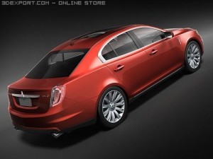 Lincoln MKS 2008 3D 模型
