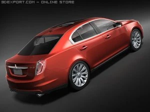 Lincoln MKS 2008 3D Model
