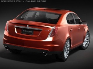 Lincoln MKS 2008 3D 模型