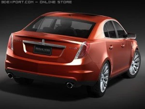 Lincoln MKS 2008 3D Model
