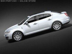 Lincoln MKS 2008 3D 模型