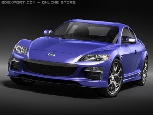 Mazda RX-8 2008 midpoly 3D 모델
