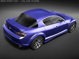 Mazda RX-8 2008 midpoly 3D 모델