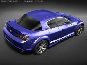 Mazda RX-8 2008 midpoly 3D Model