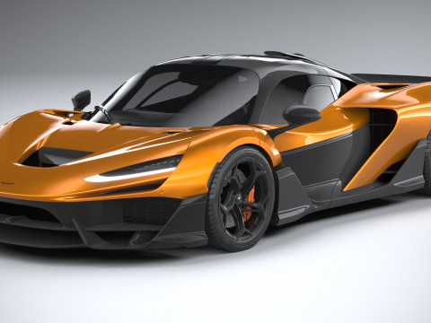 Mclaren W1 2025 LowPoly 3D 模型