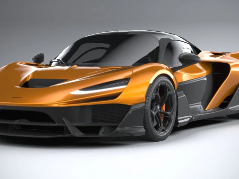 McLaren W1 2025 LowPoly Modelo 3D