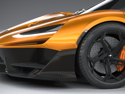 Mclaren W1 2025 LowPoly 3D 模型