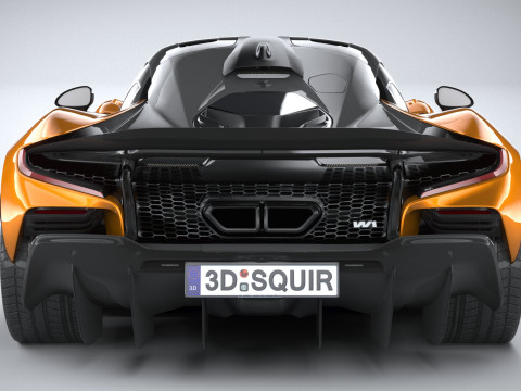 Mclaren W1 2025 LowPoly 3D 模型