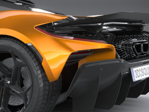 Mclaren W1 2025 LowPoly 3D 模型