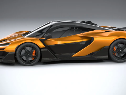 McLaren W1 2025 LowPoly Modelo 3D