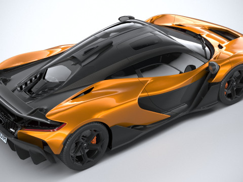 Mclaren W1 2025 LowPoly 3D 模型
