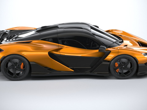 Mclaren W1 2025 LowPoly 3D 模型