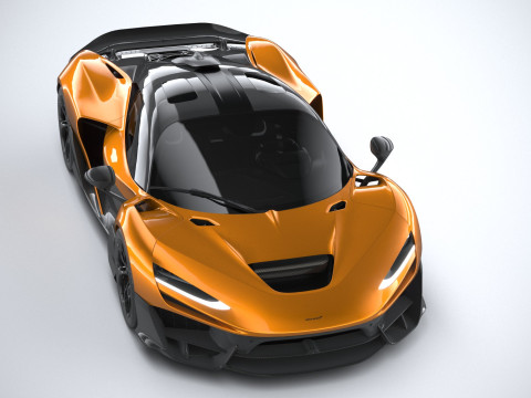 Mclaren W1 2025 LowPoly 3D 模型