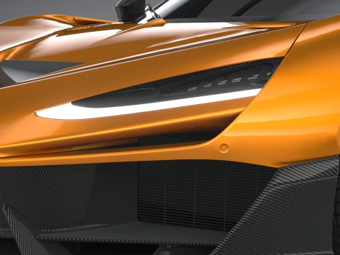 McLaren W1 2025 LowPoly Modelo 3D