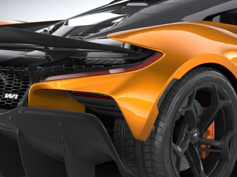 Mclaren W1 2025 LowPoly 3D 模型