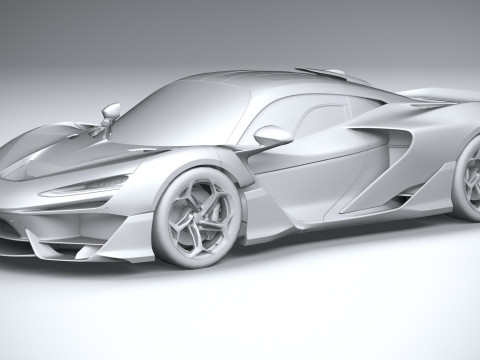 Mclaren W1 2025 LowPoly 3D 模型