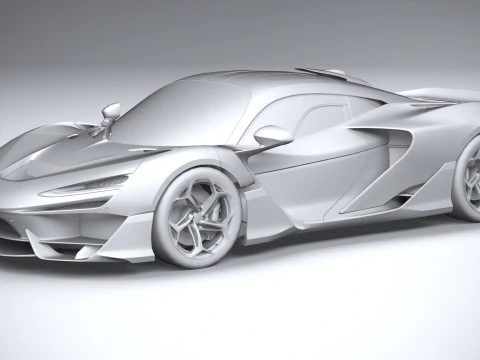 McLaren W1 2025 LowPoly Modelo 3D