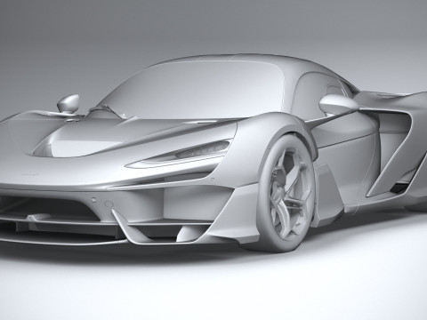 Mclaren W1 2025 LowPoly 3D 模型