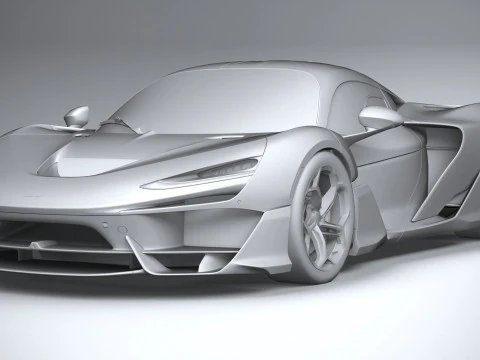 McLaren W1 2025 LowPoly Modelo 3D
