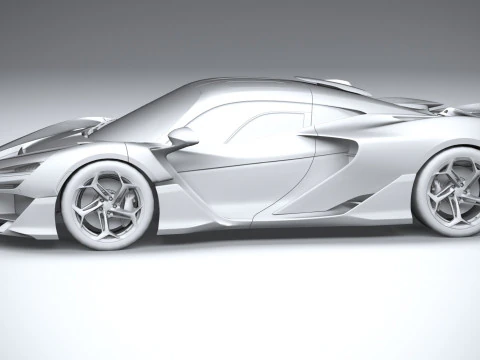 McLaren W1 2025 LowPoly Modelo 3D