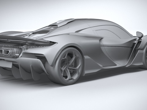 Mclaren W1 2025 LowPoly 3D 模型