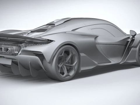 McLaren W1 2025 LowPoly Modelo 3D