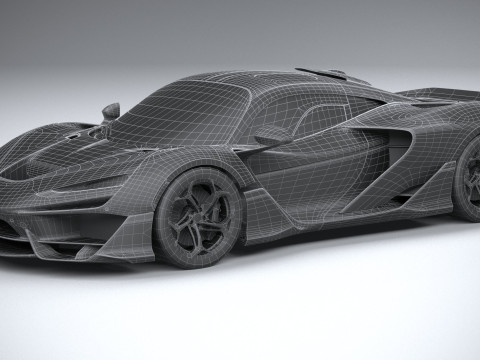Mclaren W1 2025 LowPoly 3D 模型