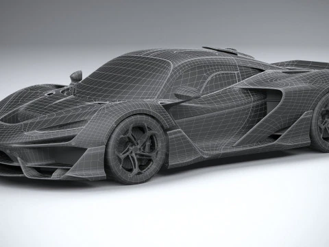 McLaren W1 2025 LowPoly Modelo 3D