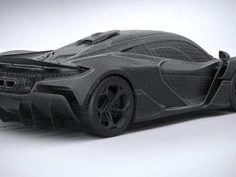 McLaren W1 2025 LowPoly Modelo 3D