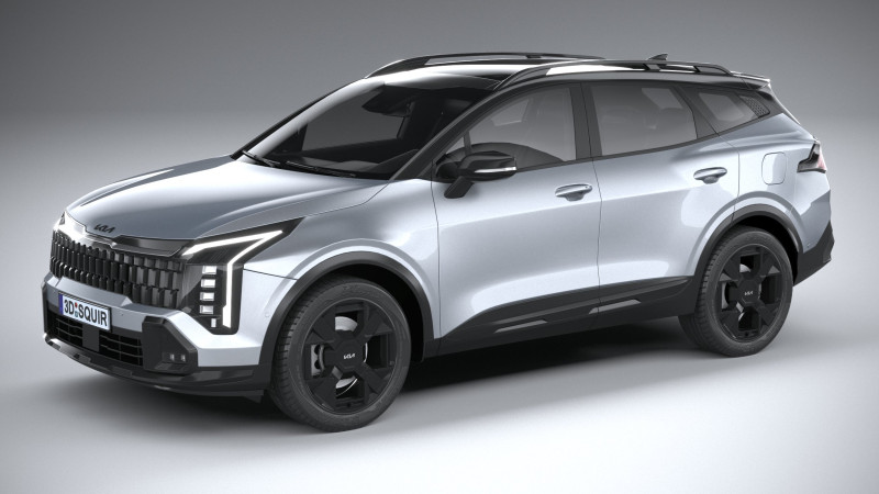 Kia Sportage X-Line 2026 3D 모델 .c4d .max .obj .3ds .fbx .stl .blend