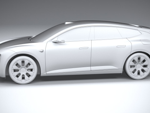 Audi E5 Sportback 2026 3D Модель
