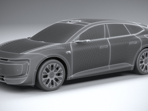 Audi E5 Sportback 2026 3D Модель