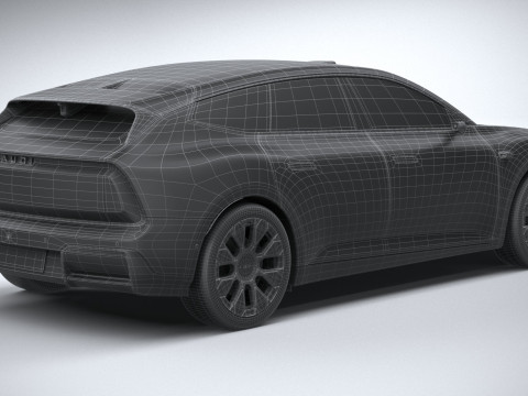 Audi E5 Sportback 2026 3D Модель