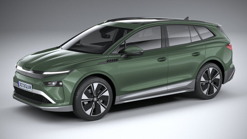 Skoda Enyaq Basic 2025 3D 모델 .c4d .max .obj .3ds .fbx .stl .blend