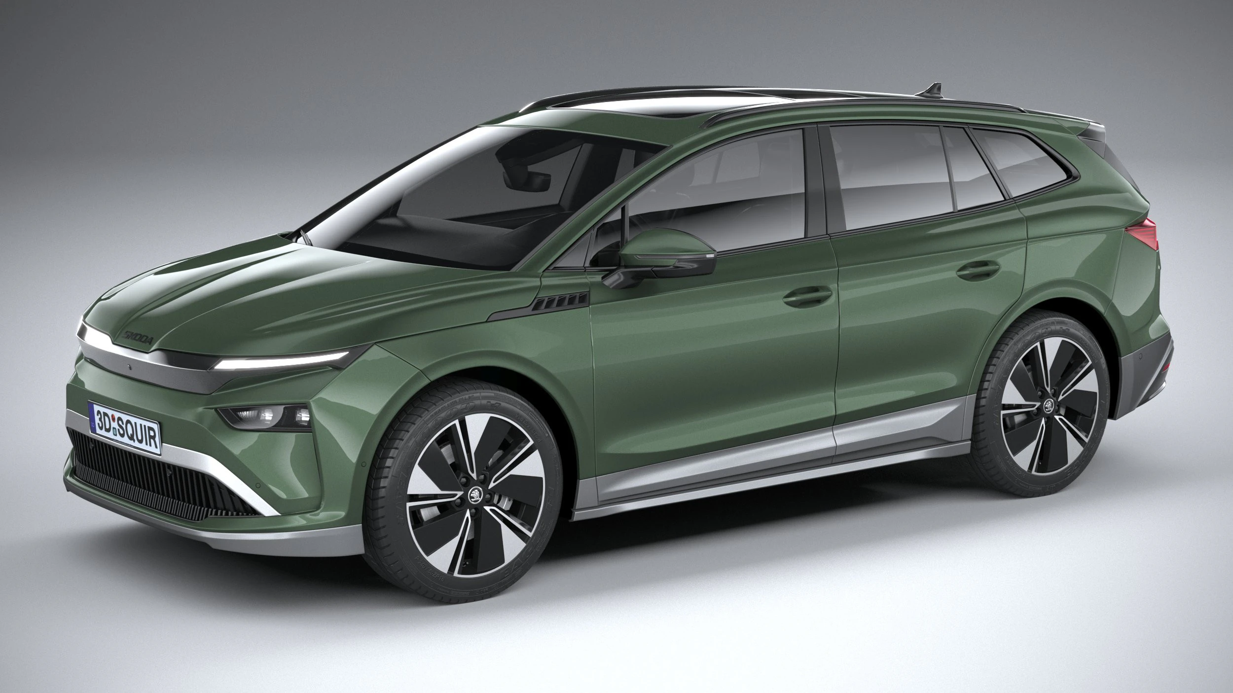 Skoda Enyaq Basique 2025 Modèle 3D .c4d .max .obj .3ds .fbx .stl .blend 